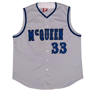 Camiseta de béisbol Wilson Mcqueen #33 vintage para hombre grande cosida hecha en EE. UU. RARA Foto 1 de 4