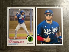 2022 Topps Heritage Minors #206 Luis Rodriguez SP + 53’ Retro #9 - Dodgers