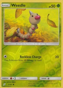 Pokémon TCG Weedle 3/181 Pokemon Team Up Reverse Holo NM/M - Picture 1 of 2