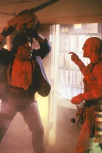 The Texas Chainsaw Massacre 2 Leather Face And Chop Top 18x24 Poster - Picture 1 of 1