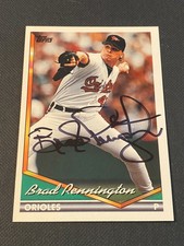 Brad Pennington Signed 1994 Topps Card Auto Baltimore Orioles Autograph COA