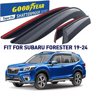 Side Window Deflectors Rain Guards 2019-2024 Subaru Forester Limited, Touring - Picture 1 of 8