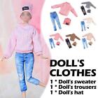 Girl set 3 photographer outfit dress sweater cardiga Hot For 1/6 bow dolls E5B4