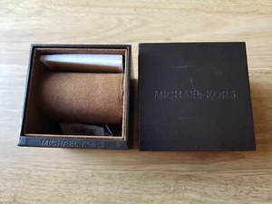 Michael Kors Empty Watch Box Brown Cushion + Booklet - COLLECTION ONLY - Picture 1 of 8