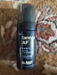 b.tan Tanned AF - 1 Hour Self Tan Mousse DARKEST 3.38 fl oz New - Picture 1 of 3