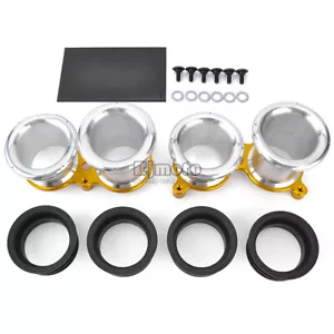 Corpo Farfallato Velocità Stack Tromba Aspirazione Corno Aria per Kawasaki Z900RS 18-24 - Foto 1 di 10