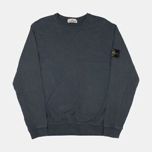 Stone Island Pullover Sweater / Size L / Mens / Blue / Cotton