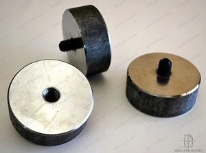 Almohadillas de montaje de caja de cambios de dirección Ford Thunderbird 1962-66 en acero endurecido. Juego de 3 - Imagen 1 de 2