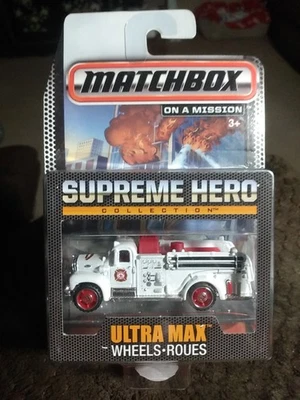 MATCHBOX ON A MISSION-SUPREME HERO ULTRA MAX-1963 MACK-BLANCO-SELLADO-2014-NUEVO Foto 1 de 4