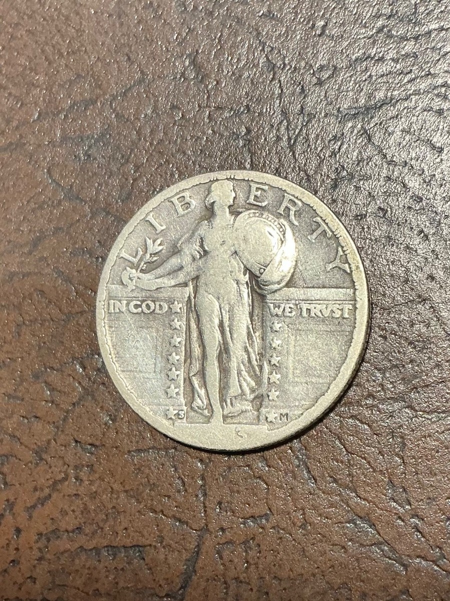 1923年 スタンディング・リバティ・クォーター銀貨PCGS AU 55 1923年 スタンディング・リバティ・クォーター銀貨PCGS AU 55