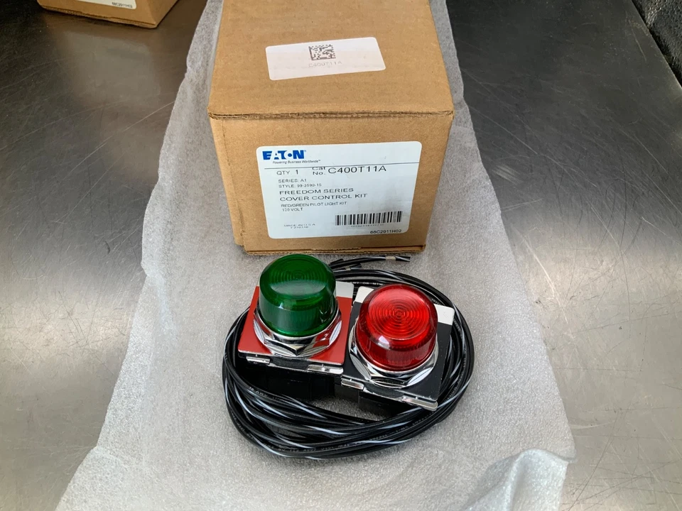 Eaton C400T11A Freedom Series Cover Control Kit Red/Gree Pilot Light Kit 125v - Image 1 of 2