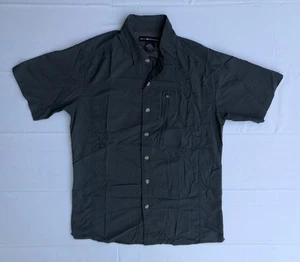 Exofficio Button Up Shirt Nylon Vented Gray Mens Medium M - Picture 1 of 13