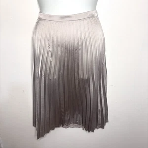 Our Heritage Skirt Womens Large Pleated Midi Lightweight Chic Career Minimalist - Picture 1 of 9