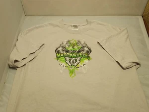 Martinsville Speedway NASCAR Racing Double Sided T Shirt SZ Medium - Picture 1 of 6