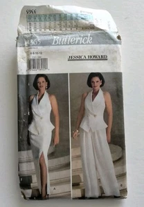 Butterick Halter Vest Long Skirt Wideleg Pants Pattern 3365 Vintage Cocktail - Picture 1 of 11