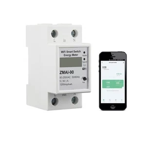 WiFi Smart Energy Monitor Switch Meter, Compatible with Alexa white, Black - Picture 1 of 9