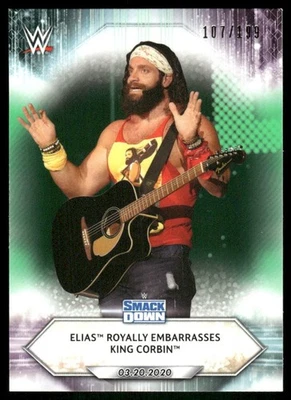 2021 Topps WWE Light Green /199 #39 Elias wrestling card - Image 1 of 2