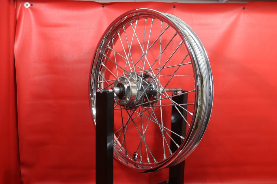 2000 HARLEY-DAVIDSON NIGHT TRAIN FXSTB FRONT WHEEL RIM 21" X 2.15 MINR BND VIDEO Foto 1 de 4