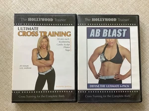HOLLYWOOD TRAINER Ultimate Cross Training & Ab Blast DVDs Jeanette Jenkins - Picture 1 of 3