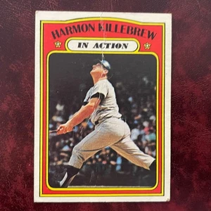 1972 Topps Set HARMON KILLEBREW IN-ACTION #52 MINNESOTA TWINS - VG - Picture 1 of 2