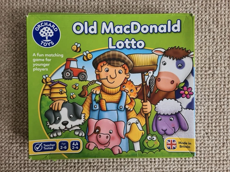 Orchard Toys Old Macdonald Lotto Memory and Matching Farmyard Game 2-4 Players - image 1 of 1