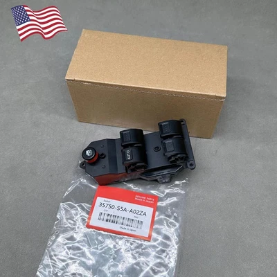 OEM Master Power Window Switch For 2002-2006 Honda CR-V CRV Drive Left Civic EX - Image 1 of 4
