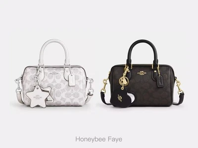 NWT Coach Boxed Mini Rowan Crossbody Bag And Mirror Bag Charm Set CCL59/CX186 - Image 1 of 4