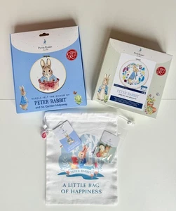 Peter Rabbit Craft Set Needle Felting & Embroidery Kits Bag & Needle Minder - Picture 1 of 6
