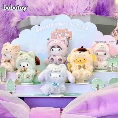 MINISO Sanrio Personajes Fox Island Peluche Juguete Serie Caja Ciega Arte Figura Regalo Foto 1 de 4