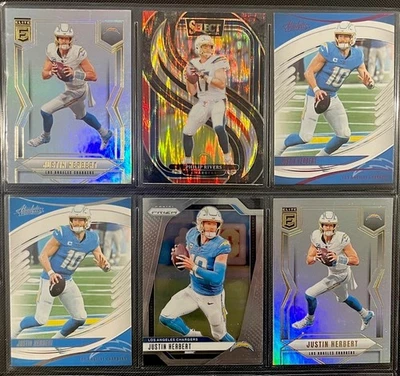 Justin Herbert & Phillip Rivers - 洛杉矶充电器 - 6 张卡套装 (Prizm) — 第 1/2 张图片