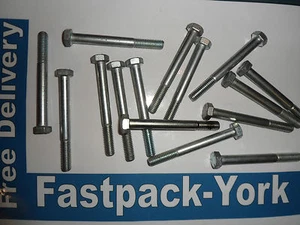 5/16" UNC X 3", BZP, HT, HEX BOLT X 10 No - Picture 1 of 1