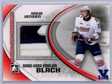 2011-12 ITG Heroes and Prospects Emblems Black #M37 Nicklas Jensen  - VAULT 1/1