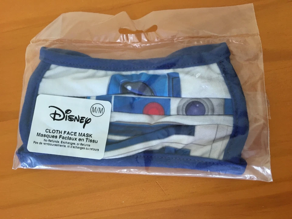 New Disney Store Star Wars R2D2 Face Mask Medium Youth Blue - Image 1 of 4