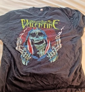 Maglietta Vintage Bullet For My Valentine Taglia 2XL Metal Band Rock Skull Guns - Foto 1 di 2