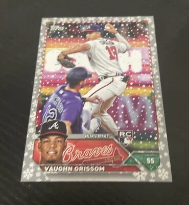 2023 Topps Holiday - Metallic #H107 Vaughn Grissom (RC) Atlanta Braves - Image 1 of 2