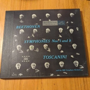 1952 Beethoven Symphonies 1 and 9 Toscanini LM 6009- 2 LP Record Album Box Set - Picture 1 of 8