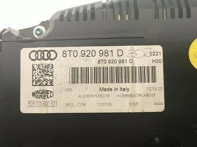 原始设备制造商速度计仪表组适用于奥迪 A5 Cluster 81K — 第 1/3 张图片