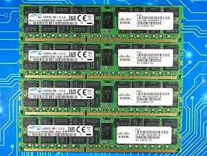 64GB (4x16GB) PC3L-12800R DDR3-1600MHz 2Rx4 REG ECC Samsung M393B2G70EB0-YK0 - Picture 1 of 2