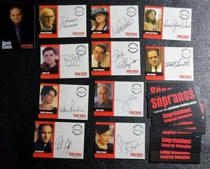 Inkworks 2005 HBO The Sopranos autosigniert 10 Karten Komplettset Autogramm - Bild 1 von 6