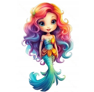 Essbar Meerjungfrau Meer Tortenaufleger Torte  Geburtstag Zuckermasse + TEXT - Bild 1 von 2