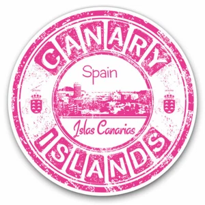 2 x Vinyl Stickers 30cm - Pink Canary Islands Spain Islas Canarias Cool Gift #19 - Photo 1/9