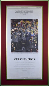 2016 Cleveland Cavaliers finali NBA campi incorniciati giornale originale MVP Lebron! - Foto 1 di 1
