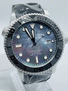 Bleu Profond M1K 44MM Plongée Watch-Ceramic Bezel-Platinum Nacre Cadran Bnib