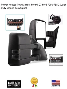 SideView Power Heated Mirrors Assembly Set For 99-07 Ford F250-F550 Super Duty - Bild 1 von 7