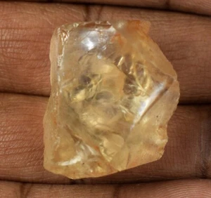 65,25 Karat natürlicher gelbgoldener Topas Edelstein Reiki grob zertifiziert E6280 - Bild 1 von 9