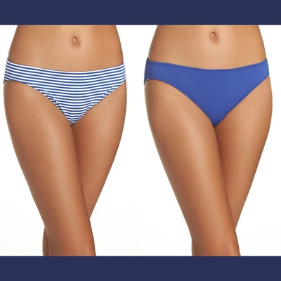 Новый $68 Tommy Bahama двусторонний хипстер бикини низ синий [размер XS] #3758 - Изображение 1 из 4