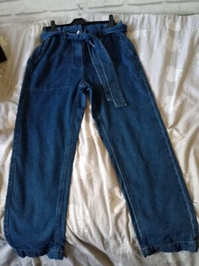 womens next front tie waisted jeans size 10R - Picture 1 of 3