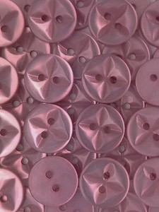 TALLA 24L - 5/8", BOTÓN ESTRELLA, ROSA, 1 ACABADO BRUTO, BRILLANTE, ENVÍO GRATUITO EE. UU. - Imagen 1 de 1