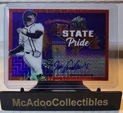 2021 Leaf Metal Draft Jesse Franklin Orange Mojo Autograph #SP-JF2 1/1 Braves - Image 1 of 2