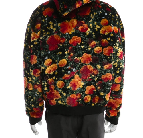 LOUIS VUITTON（LV） Felpa con cappuccio Louis Vuitton SS19 Poppies floreale pesante Taylor50" L 30" L lunghezza personalizzata